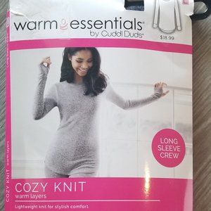warm essentials by Cuddl Duds ~ COZY KNIT ~ Large